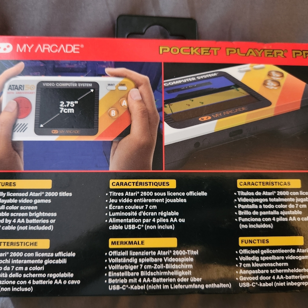 Arcade Pocket Player - Red and Black